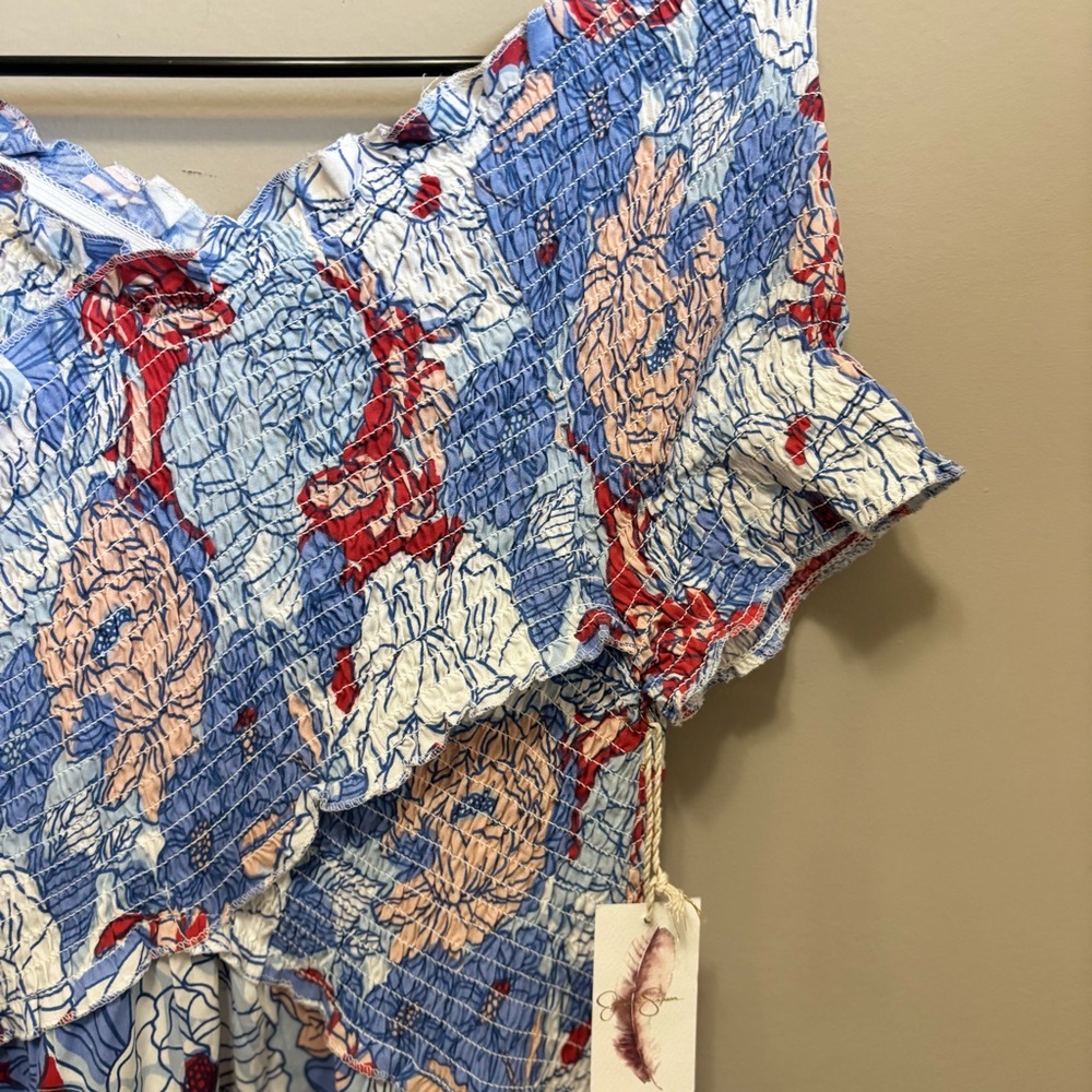 SOLD‼️ NEW Jessica Simpson Multicolor Blouson maxi Dress XL